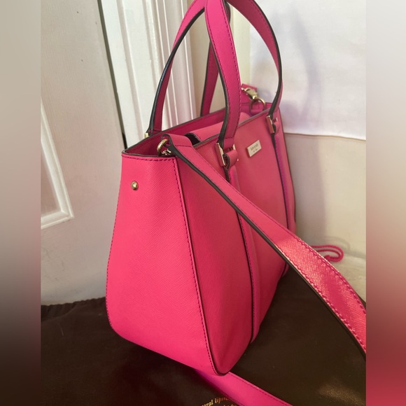 Kate Spade Pink Satchel with Silver Accents - Picture 4 of 10